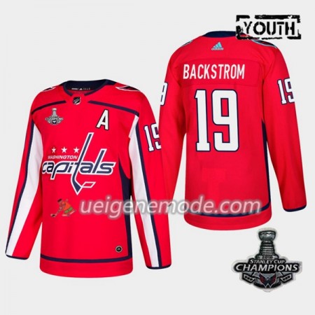 Kinder Eishockey Washington Capitals Trikot Nicklas Backstrom 19 2018 Stanley Cup Champions Adidas Rot Authentic
